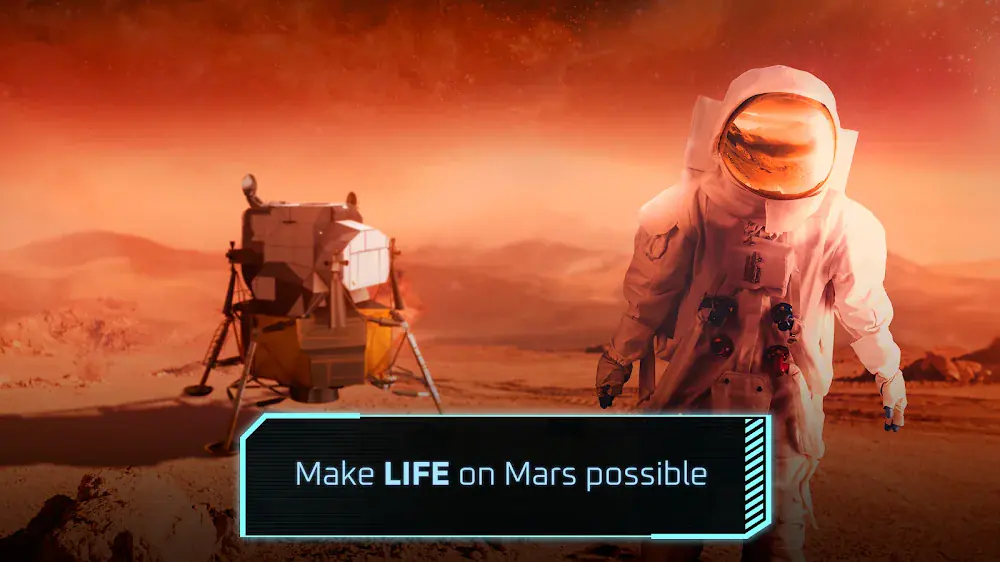 TerraGenesis: Landfall: indulásra kész űrsikló a marsi tájban